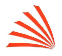 PATIKIL Plumes de flèches 5 Pouces, Lot de 25, pour Aile Gauche, Plumes de Dinde, Accessoires de tir à l'arc pour Le tir à la Cible, Orange