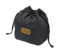 PATIKIL Pochette Souple pour Appareil Photo, Taille M, Étui de Protection Antichoc avec Cordon de Serrage en Flanelle Compatible avec Les Objectifs d'Appareil Photo Nikon, Noir