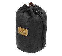 PATIKIL Pochette Souple pour Appareil Photo, Taille M, Étui de Protection Antichoc avec Cordon de Serrage en Flanelle Compatible avec Les Objectifs d'Appareil Photo Nikon, Noir (Rond)