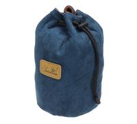 PATIKIL Pochette Souple pour Appareil Photo, Taille S, Étui de Protection Antichoc avec Cordon de Serrage en Flanelle Compatible avec Les Objectifs d'Appareil Photo Nikon, Bleu (Rond)