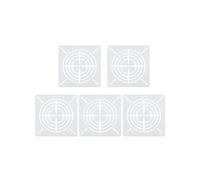 PATIKIL- Pochoir Mandala carré 4 segments pour peinture, 5pcs, 90x90mm Blanc