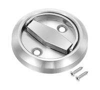 PATIKIL Poignée de tirage encastrée ronde en acier inoxydable 304 Bouton rond dissimulé de placard de doigt de placard avec vis pour porte tiroir armoire, argent