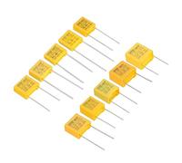 PATIKIL Polypropylène Sécurité Condensateurs, 1 Ensemble/50 Pcs 0.001/0.01/0.022/0.047/0.1/0.22/0.33/0.47/0.68/1uF AC 310V 15mm Électrode Espacement Condensateur Assortiment Kit