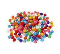 PATIKIL Pompons de 0,4 Pouce pour l'Artisanat, 200 Pièces de Boules de Pompons Pastel et Pailletées pour les Fournitures Artistiques, Matériau de Bricolage Créatif, Multicolores