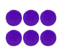PATIKIL Pompons en Fausse Fourrure pour Chapeaux, 6 Pièces de Boules de Pompons Moelleuses et Douces avec Boucle Élastique pour Porte-Clés, Tricot, Chapeaux, Gants, Noël, Violet