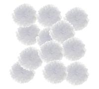 PATIKIL Pompons en Papier Soie 10cm x 10cm, Kit de 12 Boules Fleurs à Suspendre pour Décoration Fête Mariage Enterrement de Vie de Célibataire Anniversaire Baptême Baby Shower, Blanc