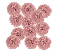 PATIKIL Pompons en Papier Soie 20cm x 20cm, Kit de 12 Boules Fleurs à Suspendre pour Décoration Fête Mariage Enterrement de Vie de Célibataire Anniversaire Baptême Baby Shower, Rouge Foncé