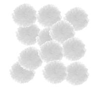 PATIKIL Pompons en Papier Soie 25cm x 25cm, Kit de 12 Boules Fleurs à Suspendre pour Décoration Fête Mariage Enterrement de Vie de Célibataire Anniversaire Baptême Baby Shower, Blanc
