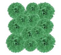 PATIKIL Pompons en Papier Soie Vert Clair, Kit de 12 Boules Fleurs à Suspendre pour Décoration Fête Mariage Enterrement de Vie de Célibataire Anniversaire Baptême Baby Shower, 3 Taille