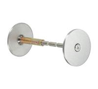 PATIKIL Porte Bouton Trou Couvercle Plaque, 1 9/16" Dia. Pêne Dormant Couvercle Plaque Porte Trou Remplissage Plaque pour 1 1/32" à 1 3/8" Trous, Brossé Nickel Satiné