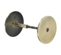 PATIKIL Porte Bouton Trou Couvercle Plaque, 2 3/16" Dia. Pêne Dormant Couvercle Plaque Porte Trou Remplissage Plaque pour 1 3/8" à 1 3/4" Trous, Bronze