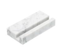 PATIKIL Porte-Cartes de Visite pour Bureau Porte-Cartes en Marbre Blanc | Support de Cartes en Pierre pour Bureau, pour Exposition