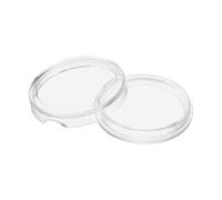 PATIKIL Porte-Change pour Pièces De 21mm, 50 Pcs Coque Transparentes en Plastique pour Pièces De Collection, Étui Rond pour Protéger Les Demi-Dollars en Argent