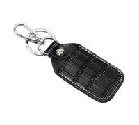 PATIKIL Porte-clés en cuir, couvre-clés en cuir véritable protège-porte-clés RFID étui porte-clés pour Air Tag avec anneau et tournevis pour e voiture carte d'identité noir