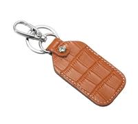 PATIKIL Porte-Clés En Cuir Véritable, Étui Pour Clés RFID Protège-Clés Porte-Clés Avec Anneau Et Tournevis Pour Clé De Voiture Carte D'Identité Orange