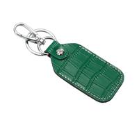 PATIKIL Porte-Clés en Cuir Véritable, Étui pour Clés RFID Protège-Clés Porte-Étiquette Air avec Anneau et Tournevis pour e Voiture Carte d'Identité Vert Foncé