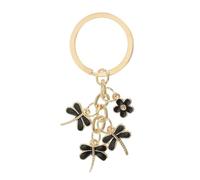 PATIKIL Porte-Clés en Forme de Fleur, Breloques Émaillées Porte-Clés Mignons avec Accessoires Pendentif Fleurs Libellule pour Sac à Main Clef Voiture Téléphone Portefeuille