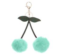 PATIKIL porte-clés en fourrure Boule de fourrure mignonne porte-clés Cyan