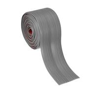 PATIKIL Protection d'angle murale 6cm x 3 m, Autocollante flexible pour plafond/plan de travail, Grain de bois gris