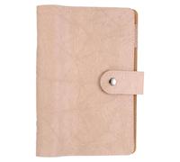 PATIKIL Protège-classeur A6 en cuir synthétique texturé à 6 anneaux, étanche, rechargeable, souple, pour agenda, journal, collection de cartes photo, rose