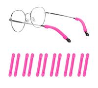 PATIKIL Protège-Oreilles Pour Lunettes, 6 Paires De Crochets Anti-Dérapage En Silicone Pour Branches De Lunettes, coussins Pour Nez Pour Lunettes De 3-8mm, agrément du sport, Rouge Rose