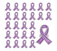 PATIKIL Purple Ribbon Pins, 25 Pcs Awareness Pins With Secure Clutch Back Enamel Lapel Brooch Pour Public Charity Support Fundraiser Events