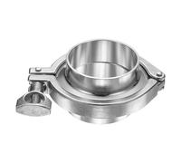 PATIKIL Raccord de serrage sanitaire, triple collier de serrage sanitaire de 6,3 cm vers tube de 5,3 cm OD virole de soudure en acier inoxydable 304 Raccords de tuyaux sanitaires robustes avec collier