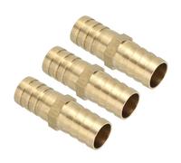 PATIKIL Raccord de Tuyau à Barbe en Laiton de 5/8", 5 pièces de Raccords à Barbe Droits en métal, Raccord de jonction de Raccord de jonction