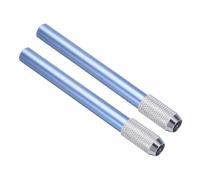 PATIKIL Rallonges de Crayon, 2Pcs Support de Crayon en Métal Réglable pour Crayon Court Crayon de Couleur Crayons de Couleur Bureau d'Écriture de Bureau, Bleu