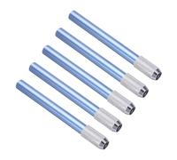 PATIKIL Rallonges de Crayon, 5Pcs Porte-Crayon Réglable en Métal pour Crayon Court Crayon de Couleur Crayons de Bureau d'Écriture, Bleu