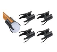 PATIKIL Ramasse-Balle de Golf, 5 pièces Ramasse-Balle de Golf à 4 Griffes pour poignée de Putter, Outil de ramassage pour golfeurs, Accessoires de poignée de Swing de Putter, Noir
