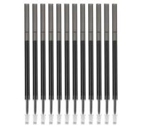 PATIKIL Recharges de Stylo Gel Effaçable, 12 Pcs Recharges de Stylo Gel Stylos à Pression Pointe Fine 0,5mm Stylos Rétractables pour Écriture de Planification Peinture, Noir