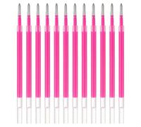 PATIKIL Recharges stylo gel, 12 pièces 0,8 mm Pointe moyenne Stylo gel coloriage néon Recharges pour stylos rétractables Écriture Gribouillage Fournitures bureau Étude Salle classe, Rose