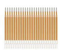 PATIKIL Recharges stylo gel, 24 pièces 0,8 mm Pointe moyenne Stylo à encre gel pailletée Recharges remplacement pour stylos rétractables Écriture Dessin Gribouillage Fournitures, ton or