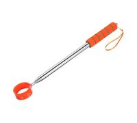 PATIKIL Récupérateur de Balles de Golf Télescopique, 9 Ft Pince à Tête en Acier Inoxydable avec Cordon pour Outil de Ramassage de Balles de Golf Aquatiques, Accessoires de Golf, Orange