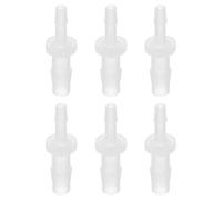 PATIKIL Réducteur À Collerette, 6 Pcs 1/4" À 5/32" Raccord De Tuyau ID Joint Connexion De Tuyau en Raccordeur Réparateur Union Adaptateur pour Air Eau Carburant Gaz Aquarium, Blanc