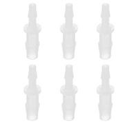 PATIKIL Réducteur À Collerette pour Tuyau, 6 Pcs 5/16" À 3/16" Connecteurs De Tuyau ID Joint Raccord De Tuyau en Réparateur Union Adaptateur pour Air Eau Carburant Gaz Aquarium, Blanc