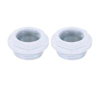 PATIKIL Réducteur Pour Radiateur, 1"BSP Filetage À Droite x 3/4"BSP Bouchons De Purge D'air Manuel Pour Radiateur, Bouchons En Fonte Pour Radiateur, Blanc 2Pcs