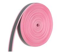 PATIKIL Réfléchissant Bande Bande, 15mm x 22Yards Haute Visibilité Réfléchissant Ruban Coudre-sur DIY Avertissement Sécurité Tissu Sangle pour Vêtements Imperméables, Rose