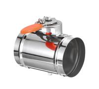 PATIKIL Registre de Volume Manuel pour Conduit Hvac de 4", Réglage en Acier Inoxydable, Contrôle du Registre Anti-Retour de Flux d'Air Ignifuge pour Système d'Équilibrage de l'Air Hvac,