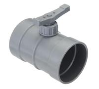 PATIKIL Registre de Volume Manuel pour Conduits HVAC de 3 Pouces, Contrôle Du Débit D'Air pour L'Équilibrage Du Système de Ventilation HVAC, Gris Foncé, Ajustement en PP Ignifuge