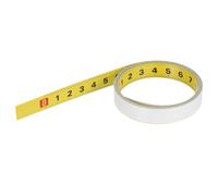 PATIKIL Règle Adhésive 6,6Pieds, Ruban à Mesurer Auto-Adhésif en Acier de Gauche à Droite, Règle d'Établi avec Adhésif pour Menuiserie Couture Scie Table à Dessin, Jaune