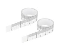 PATIKIL Règle Adhésive, Paquet de 2 Rubans à Mesurer de 100 cm, Ruban Adhésif Étanche pour Établi, Scie à Coudre, Table Dessin, Transparent