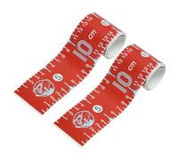 PATIKIL Règle Adhésive pour Poissons, Lot de 2 Rubans de Mesure de Poissons de 51 Pouces, Autocollant Imperméable pour Bateau de Pêche, Kayak, Établi, Rouge