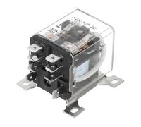 PATIKIL Relais Électromagnétique DC12V 30A Haute Puissance DPDT 2NO 2NC 8 Bornes Montage Sur Rail Din