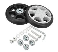 PATIKIL Remplacement Bagages Valise Roues Réparation Trousse, 85mmx16mm Usure-Résistant & Muet 360 Pivot Roulette Roues