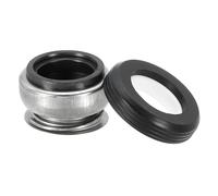 PATIKIL Remplacement du joint mécanique d'arbre, Kit de ressort d'arbre d'étanchéité à bague en céramique et carbone 301-16 pour pompe à eau cylindre d'huile, noir argent, 0,63" (16mm)