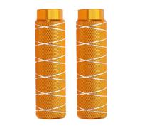 PATIKIL Repose-Pieds Antidérapants en Alliage 3/8" Orange Lot De 2 | Pour Vélo compatibles avec les axes de 3/8" , d'aluminium, Avec Ligne Fine, Pour Bmx, Vtt, Dirt Bike, Acrobaties