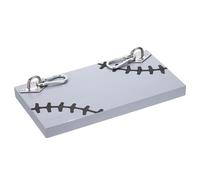 PATIKIL Repose-Pieds En Bois Suspendu, Repose-Pieds Portable Avec Motif Noir Pour Baseball Fences Repose-Pieds Rectangulaire Pour Fans Players Pendant Softball Matches Et Activités