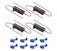 PATIKIL Résistance À Boîtier En Aluminium 50W 100 Ohm, 4Pc Résistances À Fil Bobiné Avec Boîtier En Aluminium Et Pinces, Résistance De Puissance À Taraudage, Noir